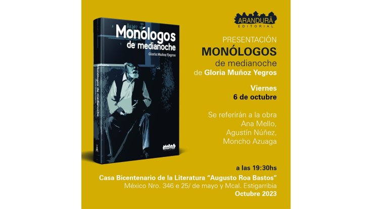 Gloria Muñoz y sus “Monólogos de medianoche”