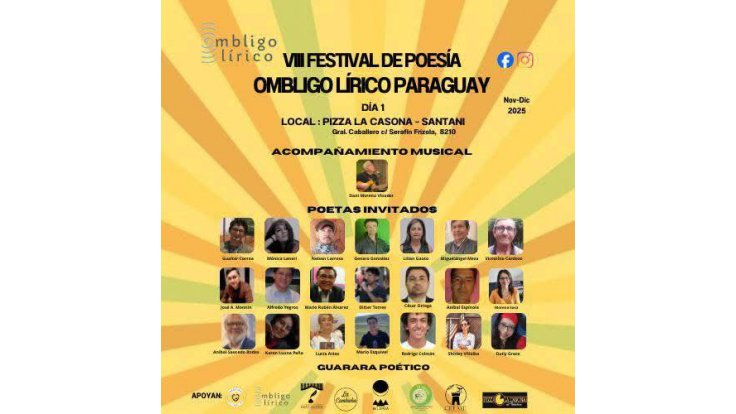 El VIII Festival de Poesía Ombligo Lírico Paraguay