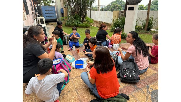 Visita de los niños del TEIJ