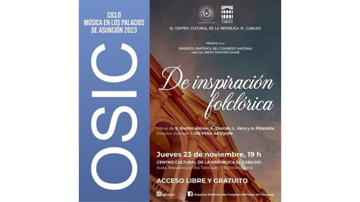 Concierto de OSIC “De inspiración folclórica”