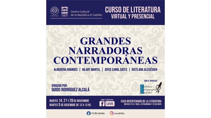Cabildo presenta “Curso de Literatura”