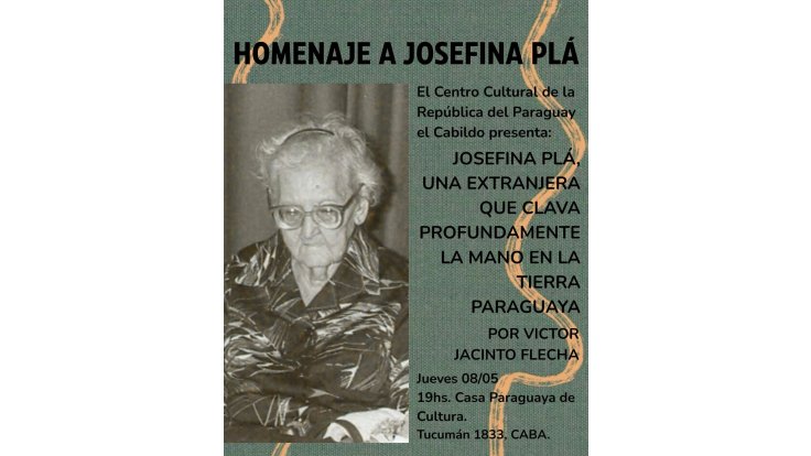 Homenaje de El Cabildo a Josefina Plá
