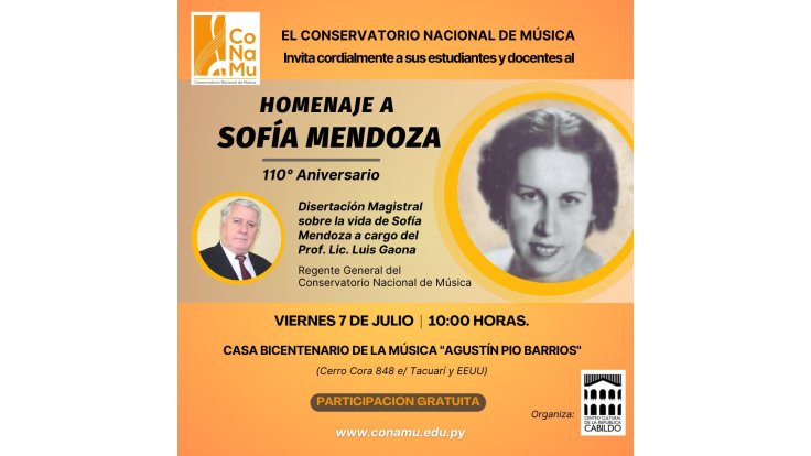 Homenaje a Sofía Mendoza