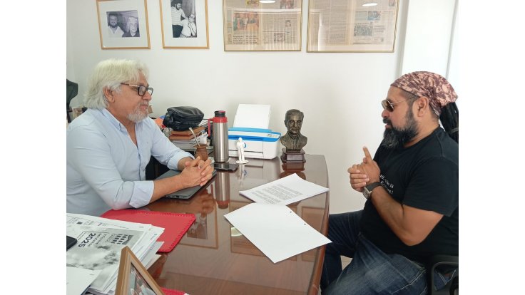 Visita del músico Carlos Galeano