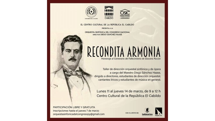 Conmemoran fallecimiento de Giacomo  Puccini