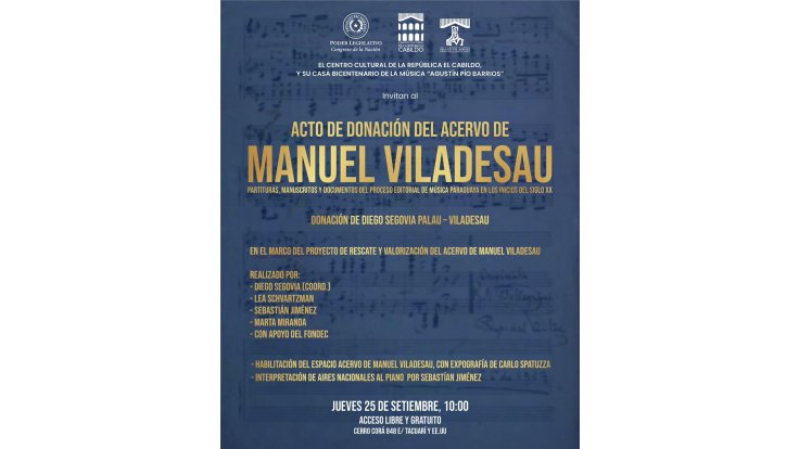 Acervo musical de Manuel Viladesau