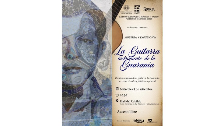 Con una muestra de guitarras y arte