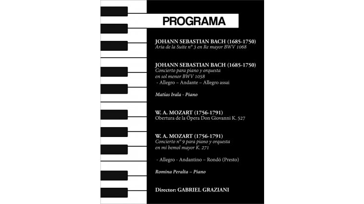 Con obras de Bach y Mozart