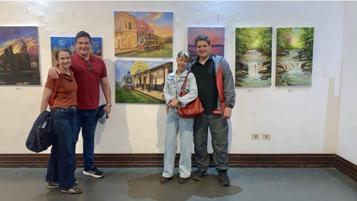 Con visitantes del paraguay y el mundo